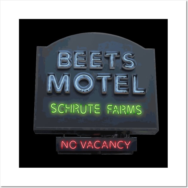 Beets Motel Wall Art by B4DW0LF